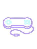 bobbing motion animation of console game controller symbol icon video