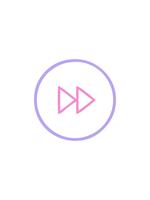 starburst effect animatie van lijn tekening tekenfilm van een snel vooruit knop icoon video