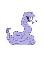 ändring Färg animering av orm bild video