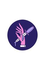 rise and float animation of image of a dagger in the hand video