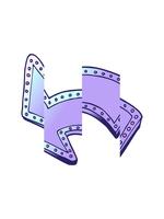 delning rörelse animering av teckning element av en pekande pil video