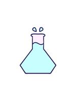 splitting effect animation of cartoon of a science experiment design video