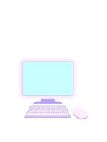 Hoppar rörelse animering av dator med trådlös mus och tangentbord video