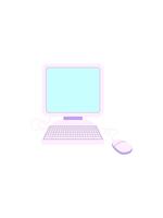 i saldi veloce animazione di computer con topo e tastiera video