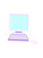 jiggle e pausa animazione di piatto colore illustrazione di un' computer errore video