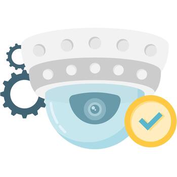 Surveillance Security Camera Monitoring Data vector