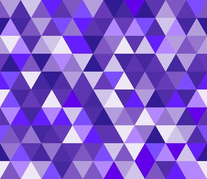 Purple and blue triangular seamless pattern. Geometric background. Polygonal mosaic decorative backdrop. Easy to edit design template. vector