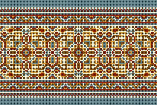 Geometric Circle pattern on blue background,abstract design pattern . vector