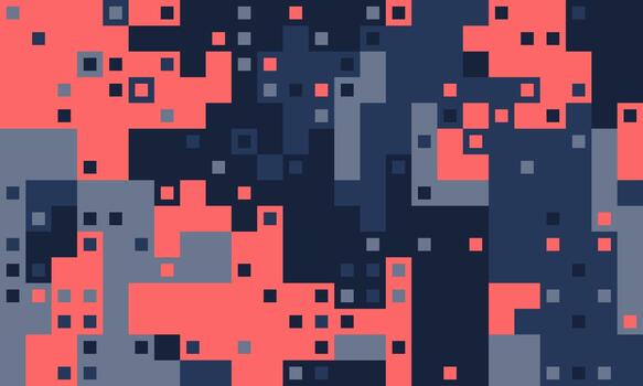 resumen píxel Arte antecedentes. dinámica, geométrico coral y Armada azul cuadrícula crear un vibrante, texturizado diseño ideal para sitios web, presentaciones, o digital Arte proyectos vector