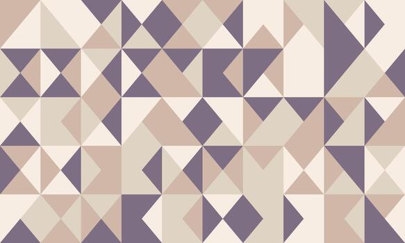 resumen geométrico modelo presentando un armonioso mezcla de neutral gris pardo y apagado púrpura triangulos y cuadrícula. ideal para antecedentes, textiles, o moderno diseño proyectos vector