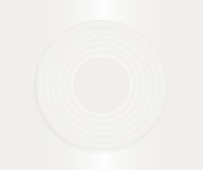 Abstract White geometric lines on cloud dancer background. Modern gray gradient circles with copy space. Futuristic, technology, trendy color 2026 year cover, poster, banner vector