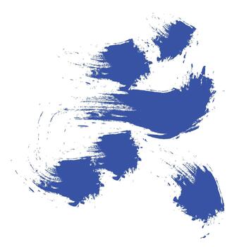 resumen azul cepillo golpes creando un vibrante y dinámica artístico modelo vector