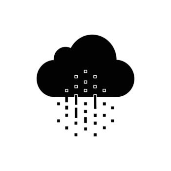 nube informática datos descargar icono - digital almacenamiento y servidor apoyo símbolo vector