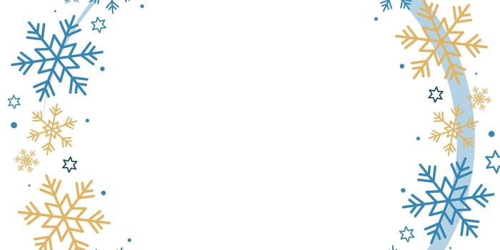 Winter background with snowflakes and empty space for text. Template for design vector