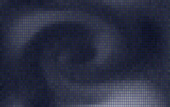 resumen oscuro azul cuadrícula textura con un moderno digital espiral patrón, adecuado para tecnología y creativo antecedentes. vector