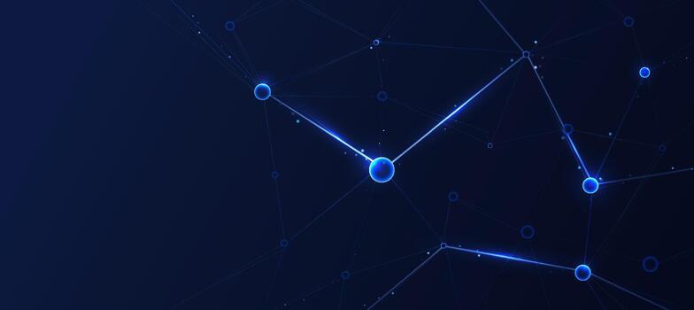 AI Technology Neural Network Futuristic Digital Abstract Background vector