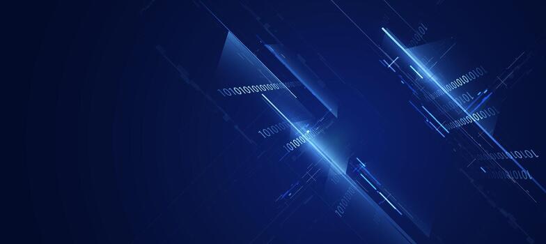 futurista digital hackear interfaz antecedentes con brillante azul circuito y tecnología elementos binario código fondo vector