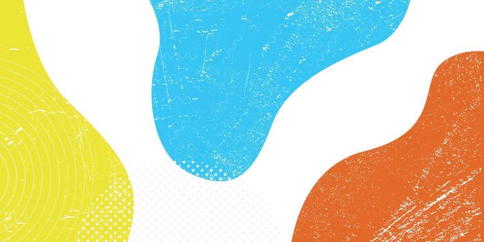 Colorful Abstract pop art paint splash background with wave pattern. vector