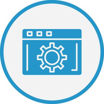 Browser Settings Bold App Graphic Shape vector