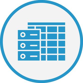 Data Table Modern Tech Object Graphic vector