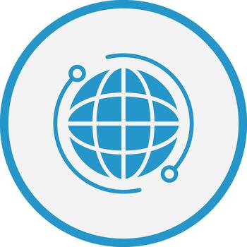 Internet Sharp Line Mark Icon vector