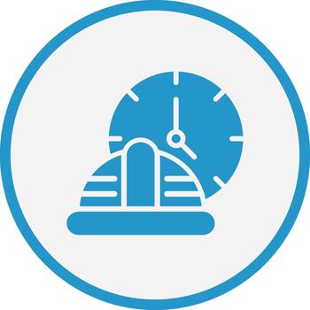 Working Hours Minimal UI Element Icon vector