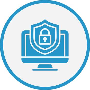 seguridad basado en aplicaciones ui gráfico icono vector