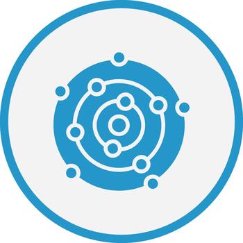 solar sistema interactivo ui diseño símbolo vector