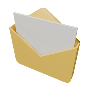 en gyllene mapp med en vit papper fastnar ut, 3d återges, mjuk belysning, rena och enkel, på en transparent bakgrund, skapande en modern känna. png