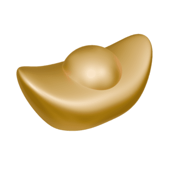un dorado, redondeado lingote con un central Hazme flotadores en contra un transparente fondo, bañado en suave, difundido luz, creando un liso, lustroso, 3d prestados efecto. png