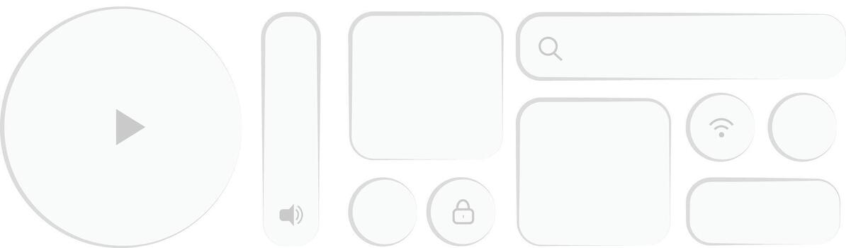 mínimo transparente ui elementos conjunto - líquido vaso widget marco para teléfono inteligente y web aplicación vector