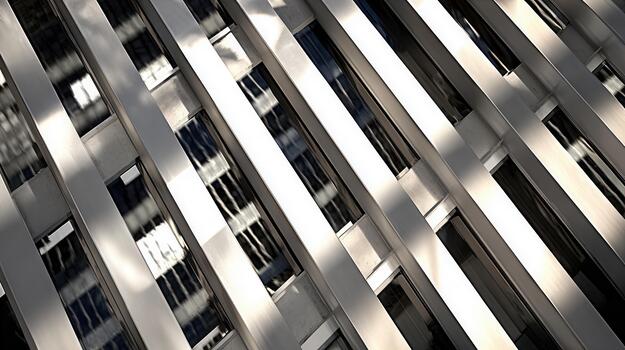 intersectando patrones de ventanas crear un dinámica resumen ver en moderno arquitectura durante luz horas foto