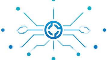 dinámica resumen representación de un global digital red infraestructura con interconectado datos fluir, simbolizando seguro información intercambiar y avanzado tecnológico comunicación video