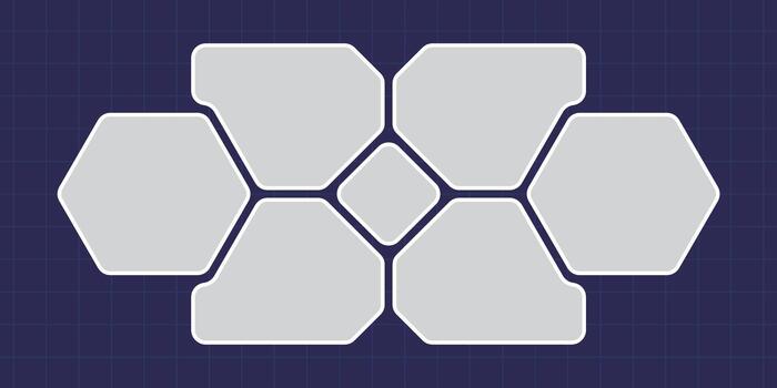 art page grid layout abstract photo frames vector