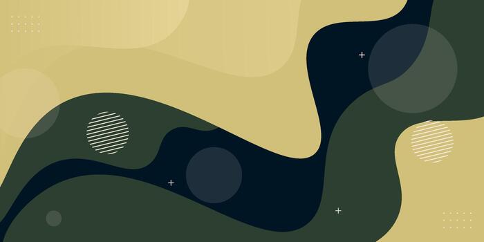 Abstract fluid wave background pattern. Green and yellow pattern background. eps10 vector