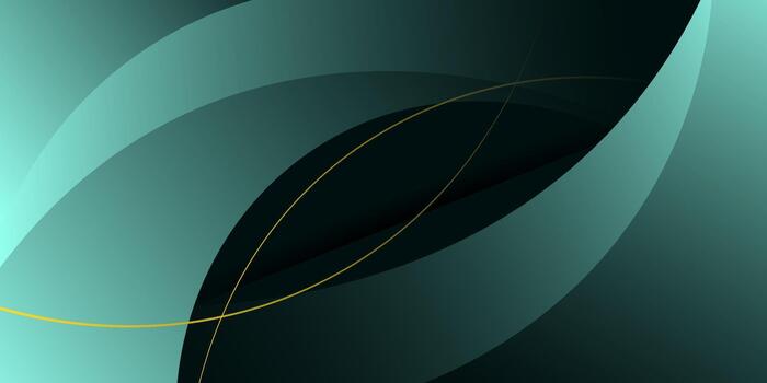 Green abstract background with overlapping curves and fluid shapes. Pattern design with simple lines. EPS10 vector
