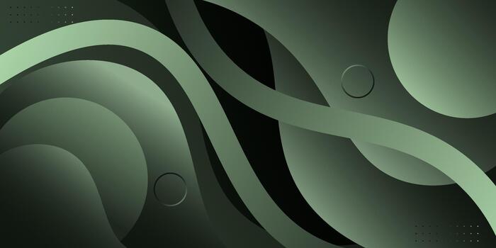 Abstract green wave background with a wave concept design and curved lines. A cool banner background style. EPS10. vector