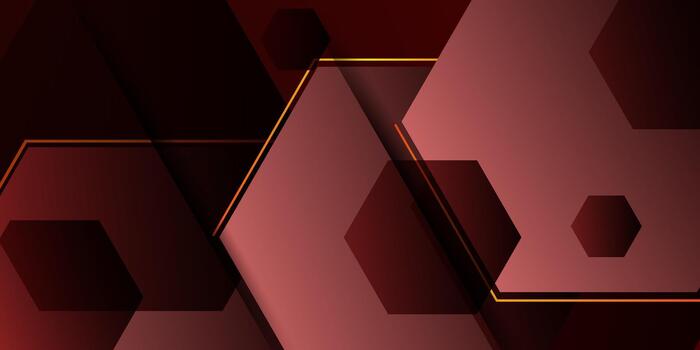 resumen oscuro antecedentes con geométrico formas, rojo hexagonal modelo elemento diseño. sencillo bandera concepto. eps10 vector