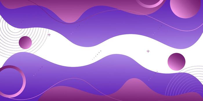 Purple wavy abstract background. Simple wavy pattern with stripes on a white banner. eps10 vector