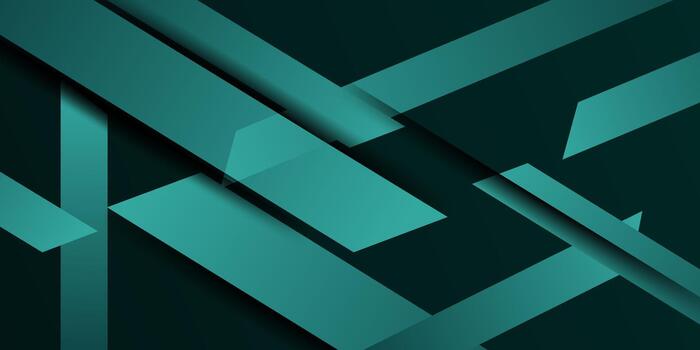 Abstract green banner background with overlapping arrow pattern element design. eps10 vector