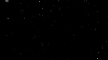 Abstract dark background with falling snow particles overlay effect. video