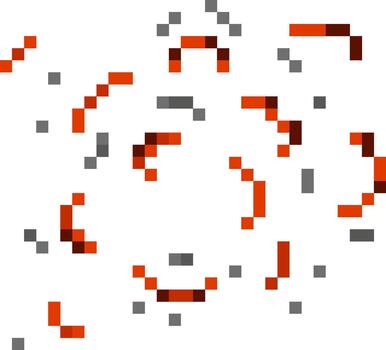 Scattered pixels creating abstract digital textured background vector