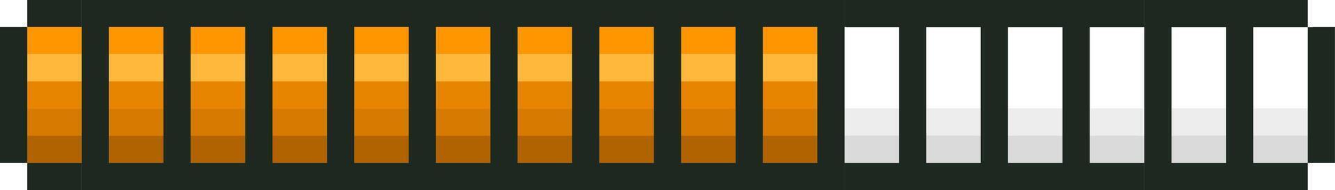 cargando bar mostrando Progreso y terminación estado vector