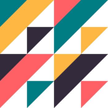 Colorful geometric pattern creating modern abstract background vector