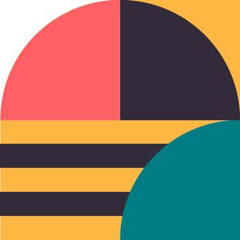 Abstract geometric pattern forming modern art background vector