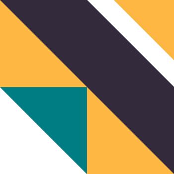 Abstract geometric pattern combining various colorful shapes vector