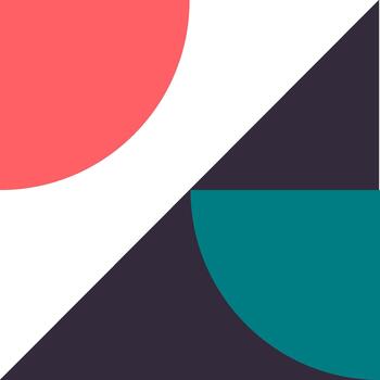 Abstract geometric pattern design with colorful shapes vector