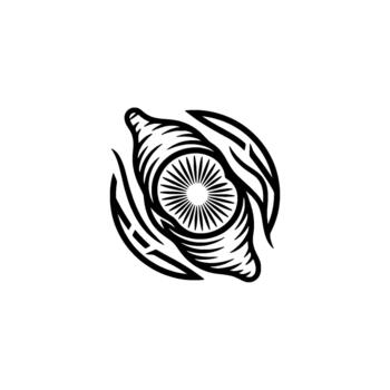 Futuristic spacecraft emblem showcasing a streamlined rocket with intricate detailing and a dynamic swirling propulsion system for advanced space exploration themes vector