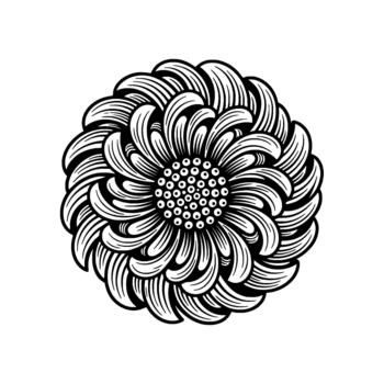 intrincado floral mandala exhibiendo en capas concéntrico círculos y repitiendo patrones prestados en un detallado linea de trabajo estilo para holístico bienestar conceptos vector