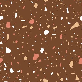 Terrazzo pattern creating abstract seamless repeat background vector